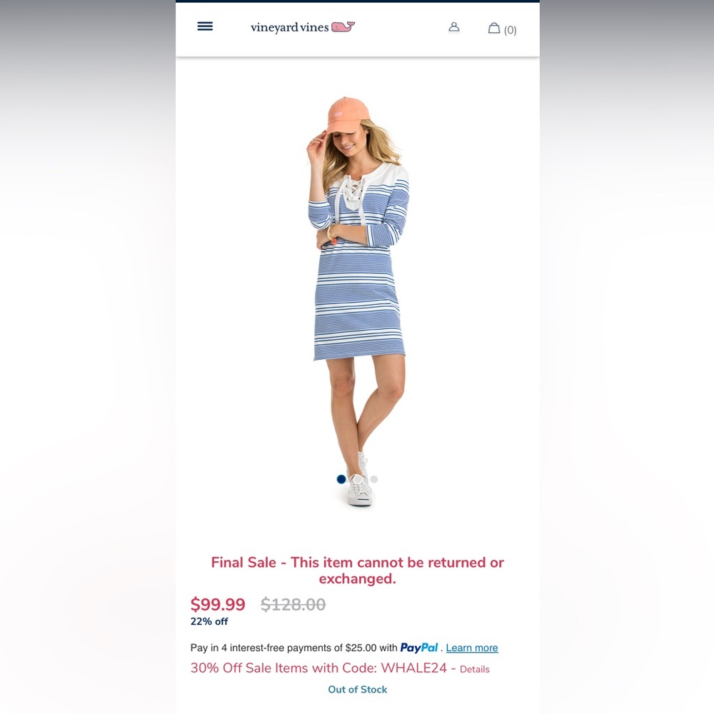 Vineyard Vines Yatch Stripe Dress